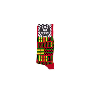 Kuba x Bogolan Red Socks