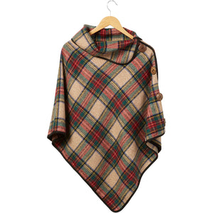 Patrick Plaid Poncho