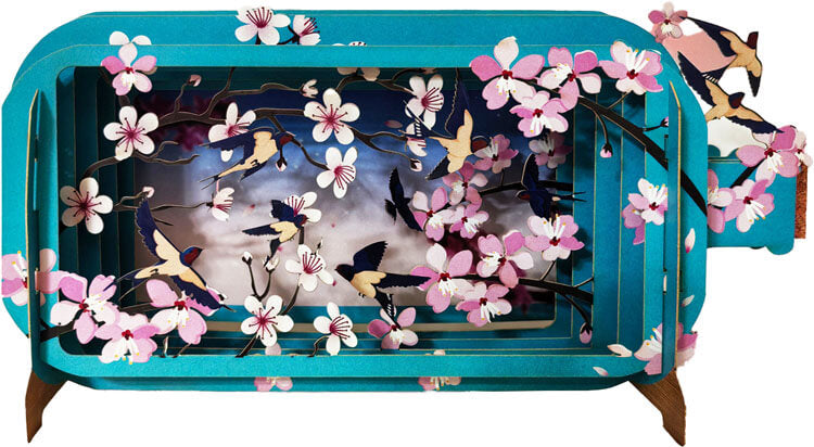 Birds & Blossoms Popup Greeting Card