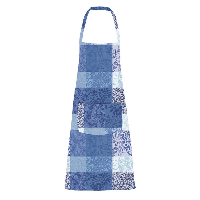 Mille Rameaux Bleu Jacquard Apron