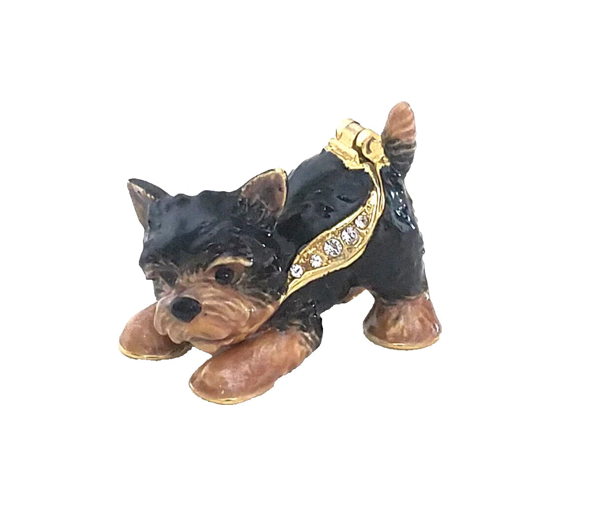 Whiskey the Yorkie Enamel Box