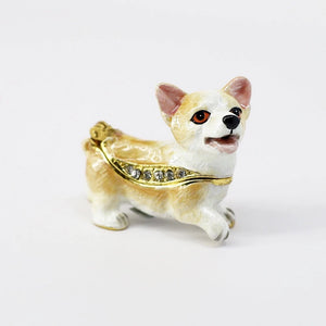 Cornelius the Corgi Enamel Box