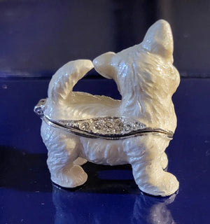 Feisty Westie Enamel Box