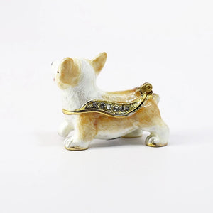 Cornelius the Corgi Enamel Box