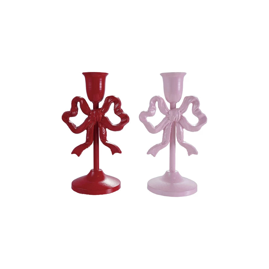 Cast Iron Bow Taper Holder Small