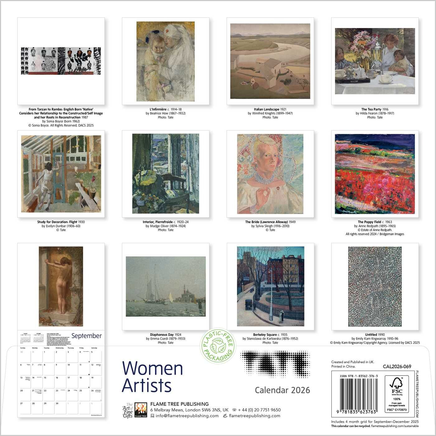 Tate: Women Artists Wall Calendar 2026