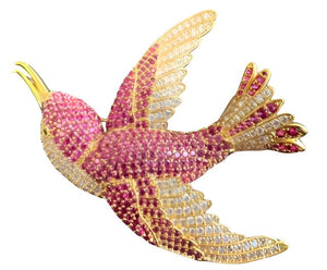 Hummingbird Brooch