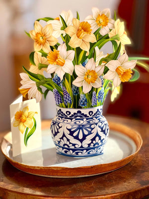 English Daffodils Paper Flower Bouquet