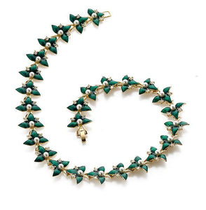 Emerald Fabergé Flower Necklace