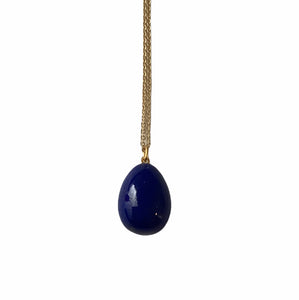 Lapis Lazuli Egg Necklace