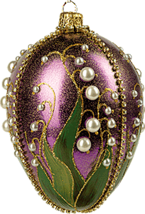 Lily of the Valley Egg Ornament