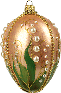 Lily of the Valley Egg Ornament