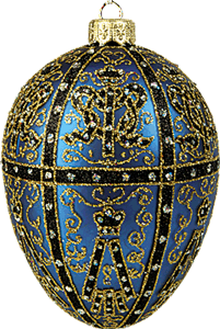 Twelve Monogram Egg Ornament
