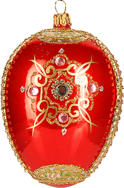 Rose Braid Ornament
