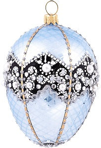 Pearl Crown Egg Ornament