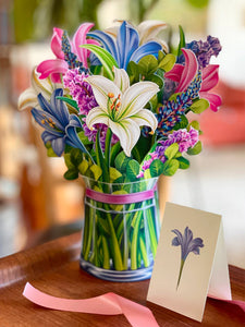 Lilies and Lupines Paper Flower Bouquet