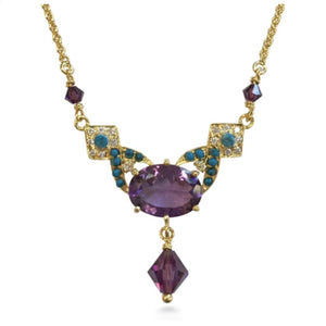 Amethyst and Turquoise  Necklace