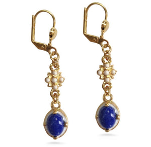 Elizabethan Lapis Lazuli Earrings