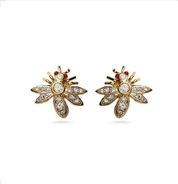 Jeweled Bee Earrings