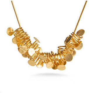 Geometric Gold Finial Necklace