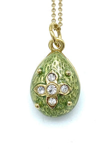Green Crystal Egg Necklace